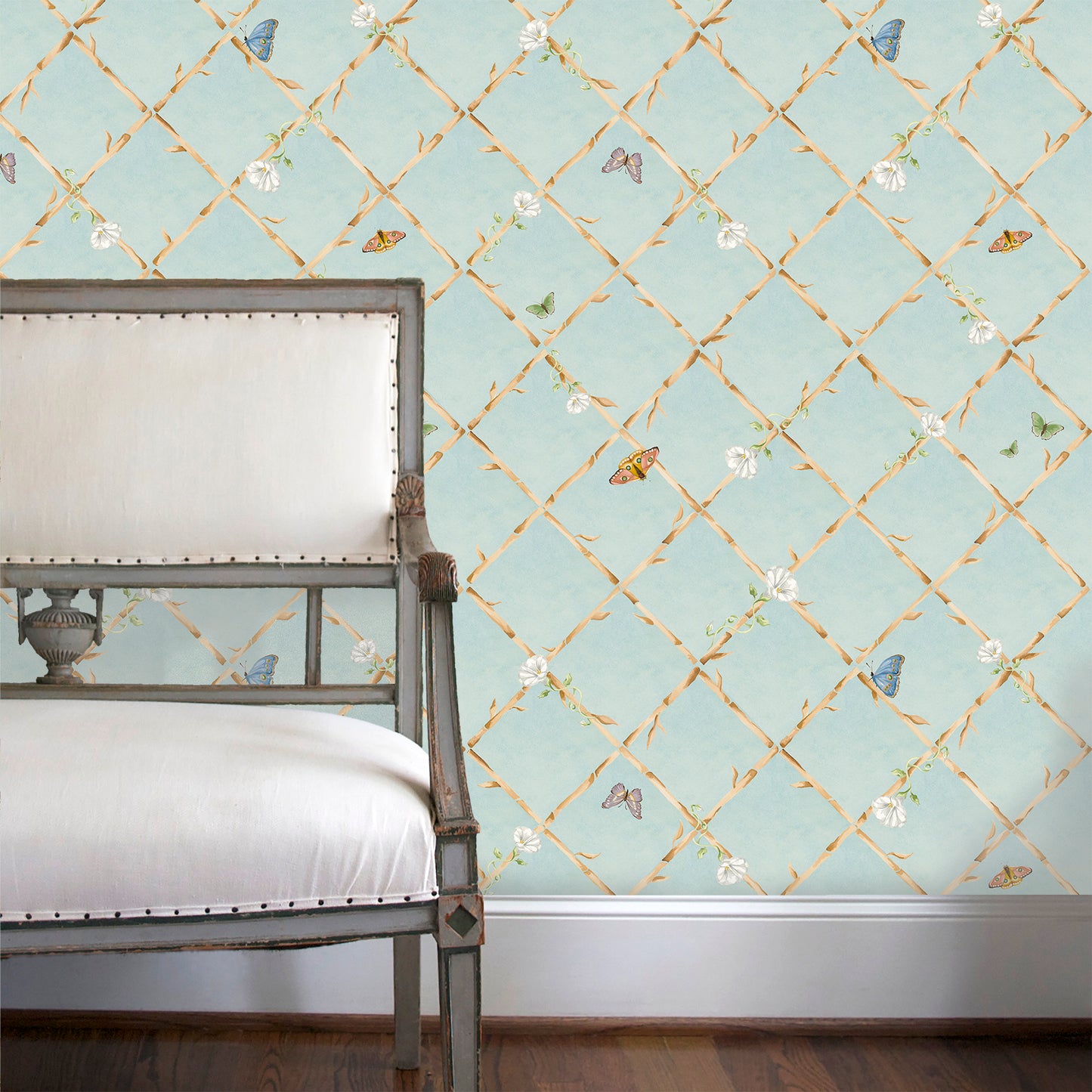 Bamboo & Butterflies Grasscloth