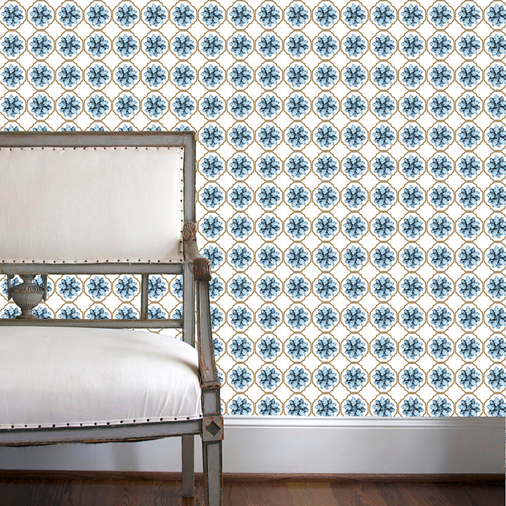 NEW - Medallion in Purssian Blue