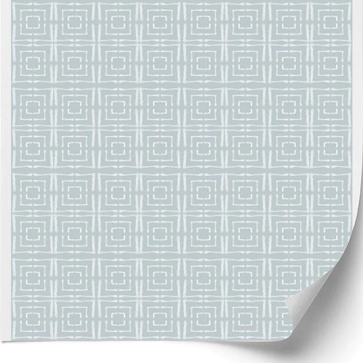 Centered Wallcovering in Stone Grey - SAMPLE