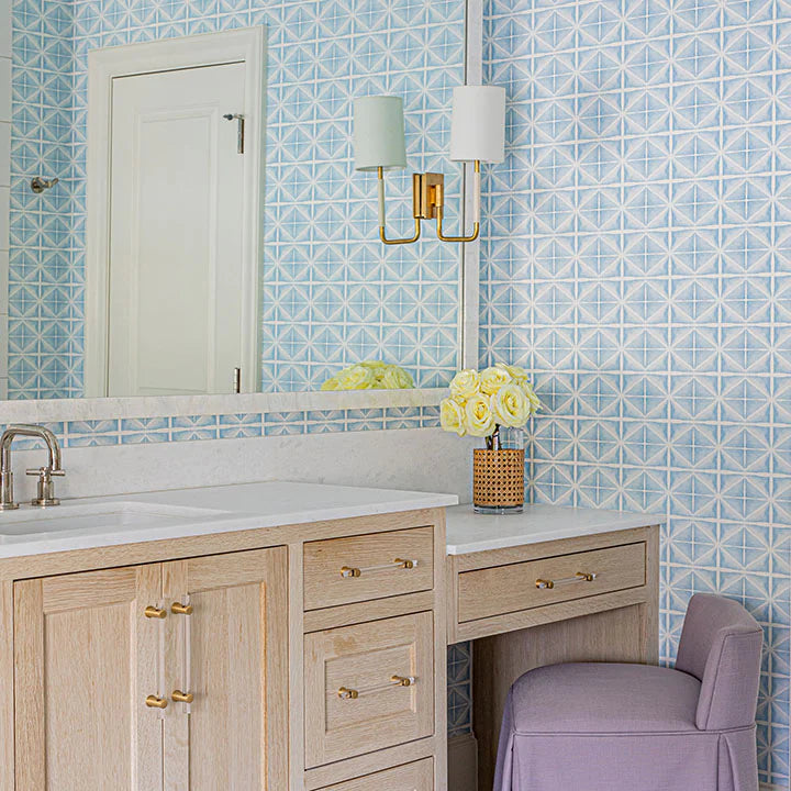 PLACID Wallcovering in Seascape on Heavyweight Non-Woven Vellum - SAMPLE