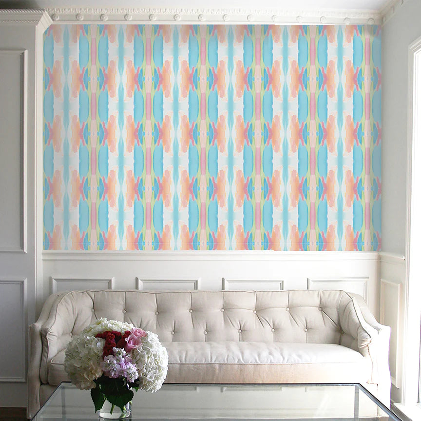 Pastel Squash Blossom Wallcovering - SAMPLE