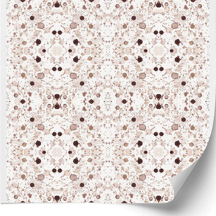 Splatter Wallcovering in Sepia - SAMPLE