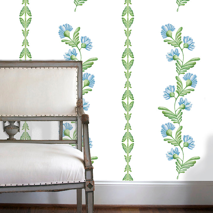 Ascending Floral Wallpaper - Large Scale