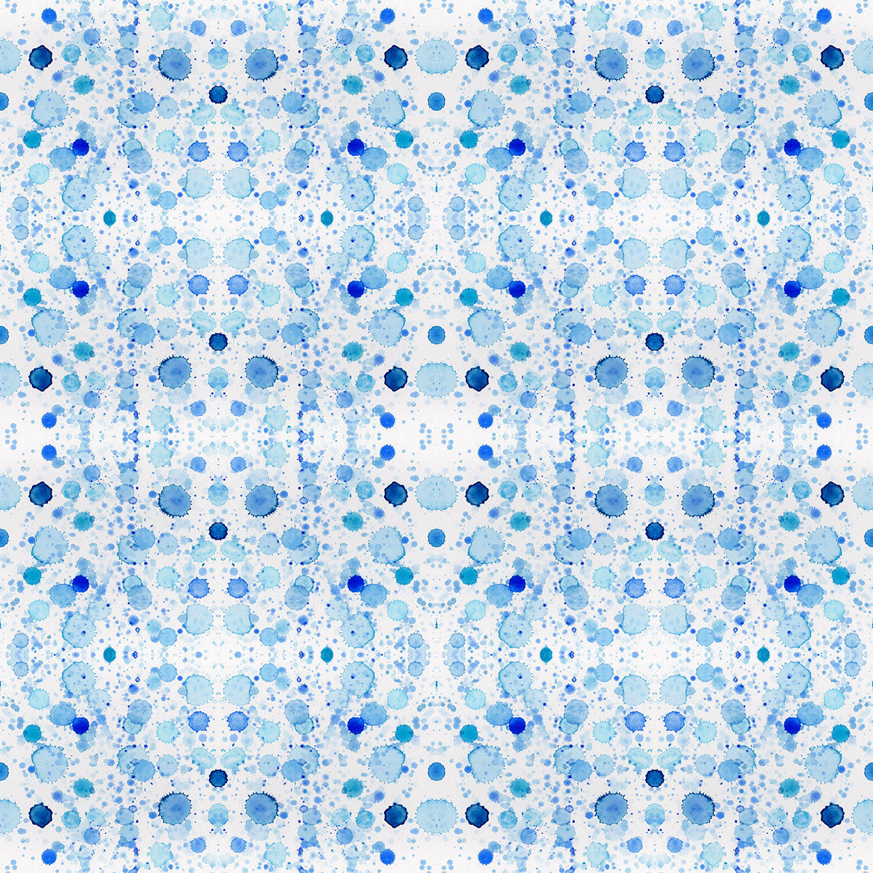 Splatter Pillow in Coastal Blue