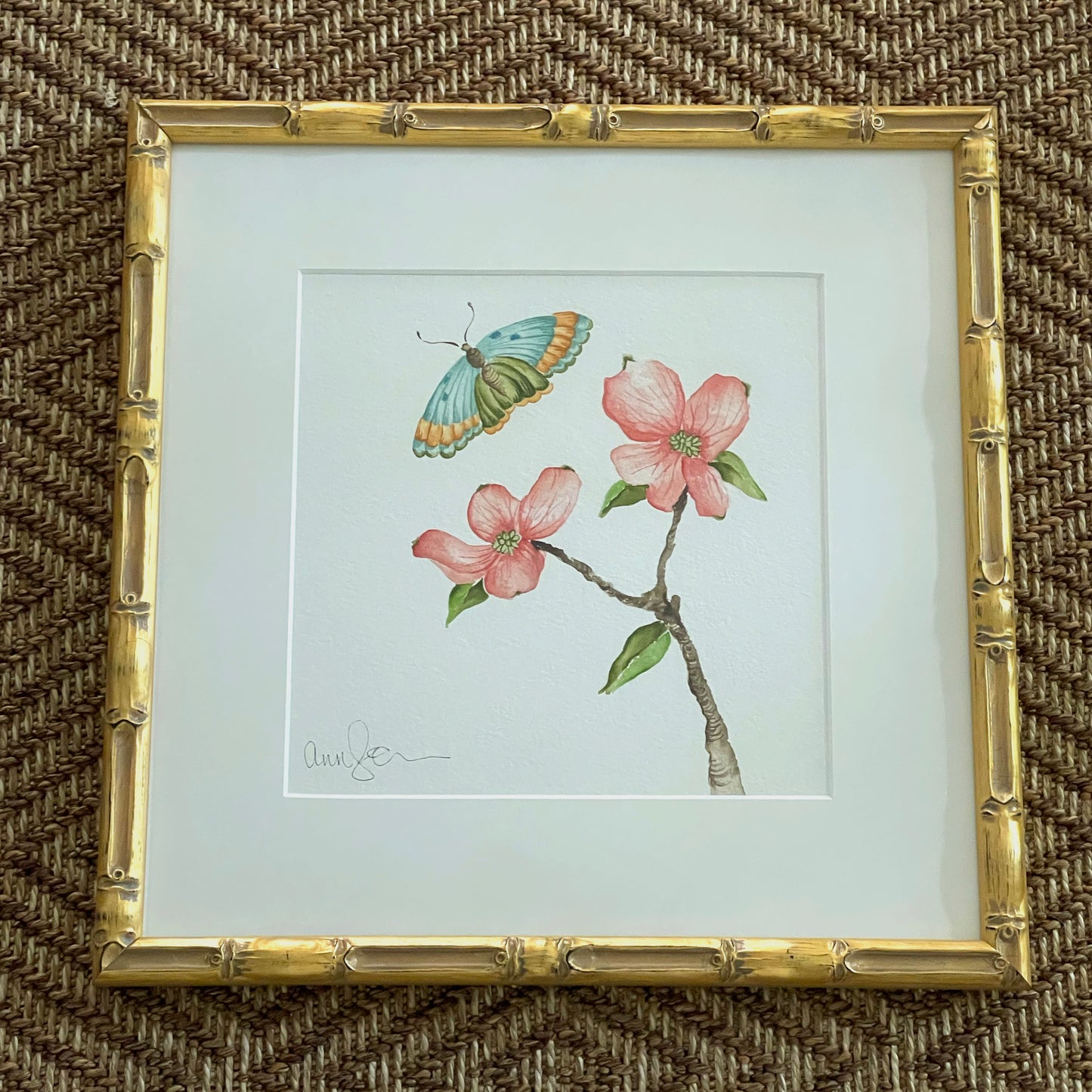 Botanical & Butterfly Study No. 8