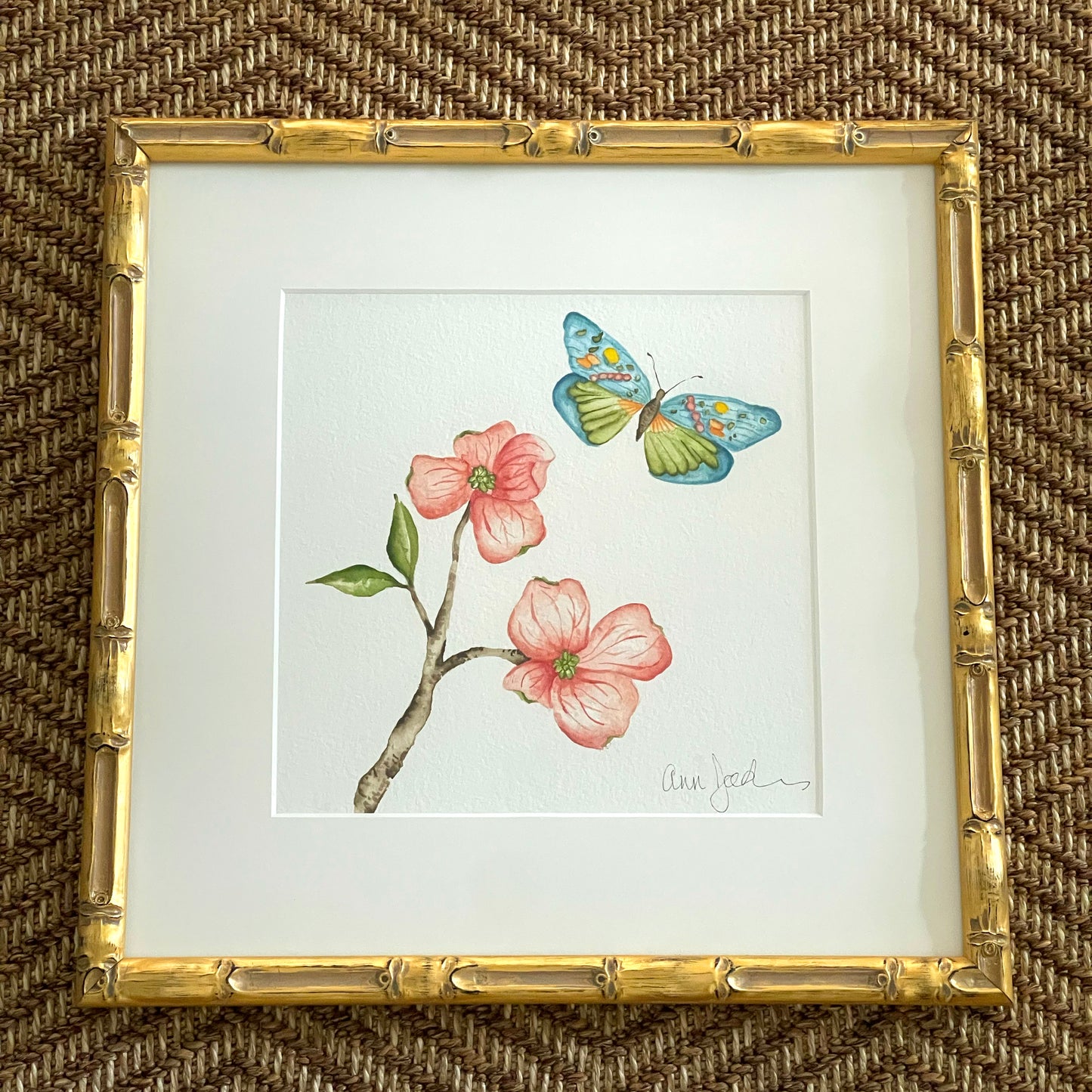 Botanical & Butterfly Study No. 9