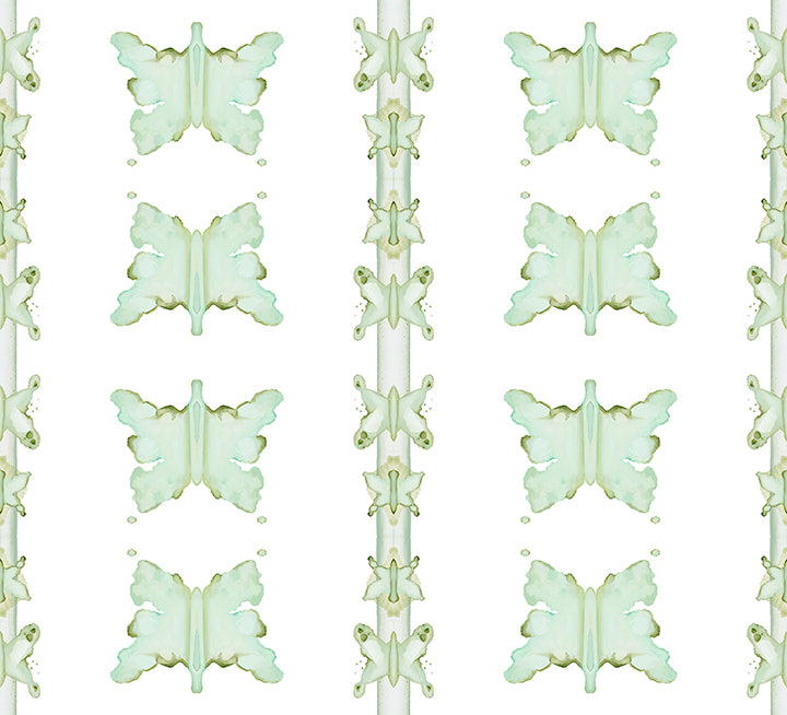 Remnant: Mariposa Verde on Heavyweight Matte Paper - 9 yards