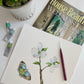 Botanical & Butterfly Study No. 4