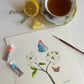 Botanical & Butterfly Study No. 7