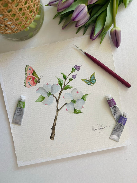 Botanical & Butterfly Study No. 1