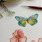 Botanical & Butterfly Study No. 9
