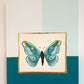 Butterfly in Blue I | Oil on wood panel
