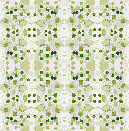 SPLATTER Fabric in Green with Envy