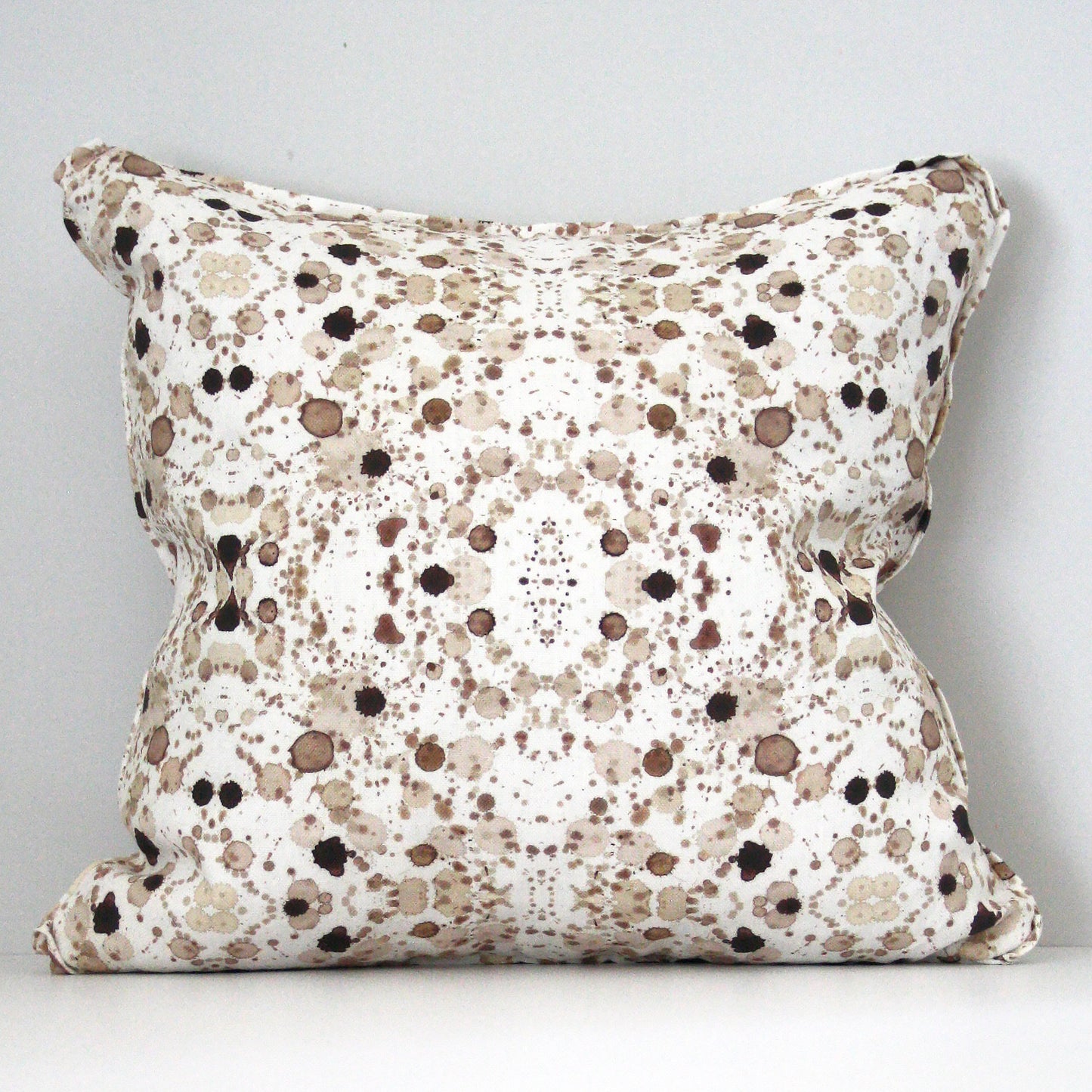 Splatter Pillow in Sepia