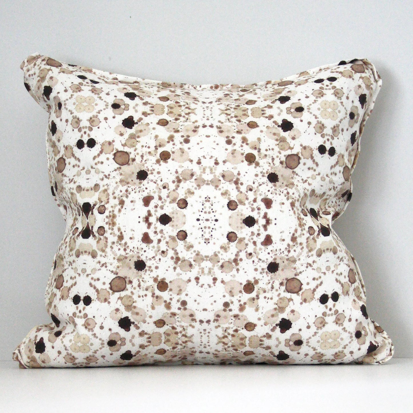 Splatter Pillow in Sepia - SAMPLE